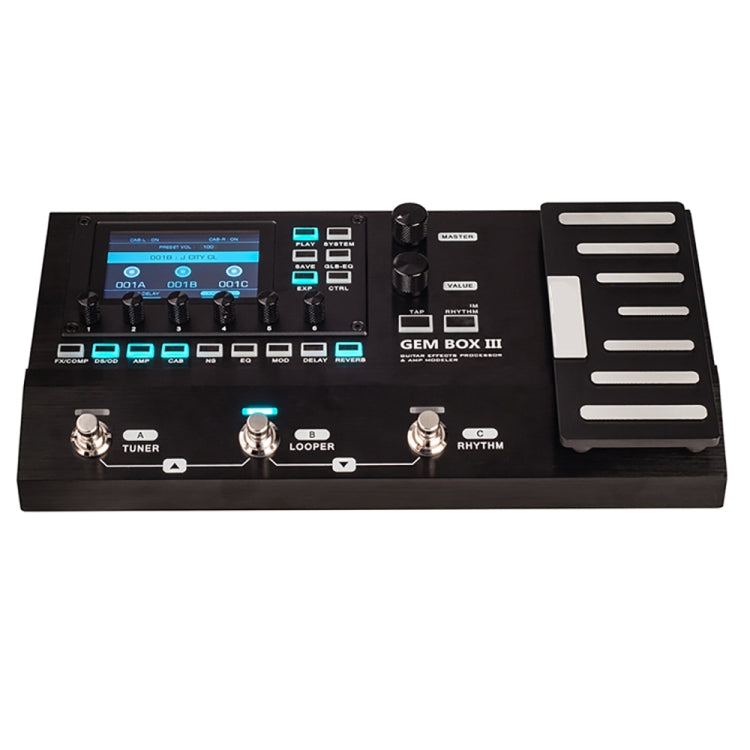 JOYO GEM-BOX3 Multifunctional Integrated Electric Acoustic Guitar Effector with Pedal and Drum Machine, GEM-BOX3