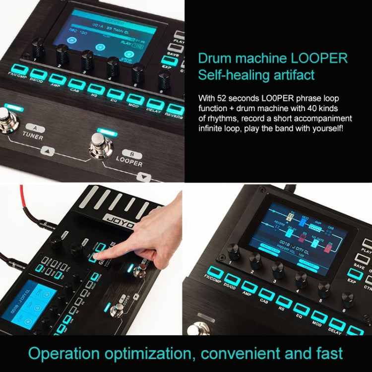 JOYO GEM-BOX3 Multifunctional Integrated Electric Acoustic Guitar Effector with Pedal and Drum Machine, GEM-BOX3