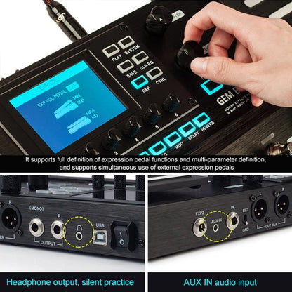 JOYO GEM-BOX3 Multifunctional Integrated Electric Acoustic Guitar Effector with Pedal and Drum Machine, GEM-BOX3