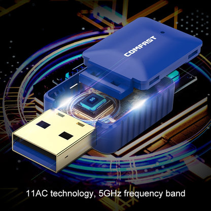 COMFAST CF-726B 650Mbps Dual-band Bluetooth Wifi USB Network Adapter Receiver, CF-726B