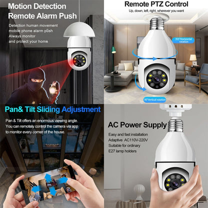 GA-C11 1080P 2MP 5G Dual Frequency Two-way Voice Intercom Bulb Camera, 5G Dual Frequency