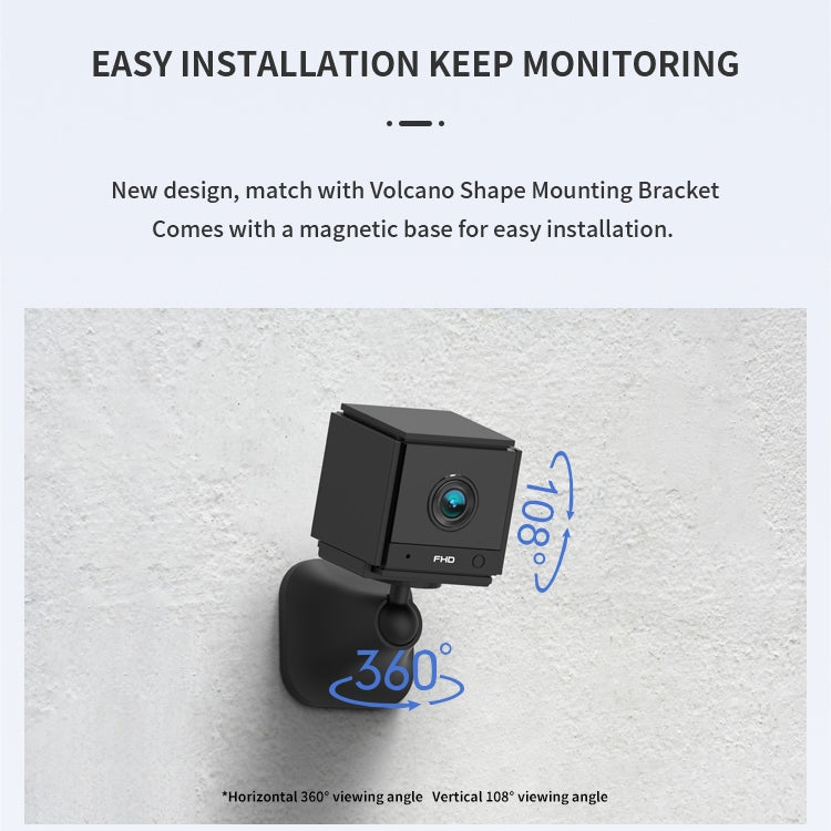 CAMSOY S20 1080P WiFi Wireless Network Action Camera Wide-angle Recorder with Mount, S20 (Black), S20 (White)