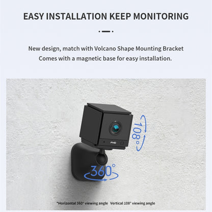 CAMSOY S20 1080P WiFi Wireless Network Action Camera Wide-angle Recorder with Mount, S20 (Black), S20 (White)
