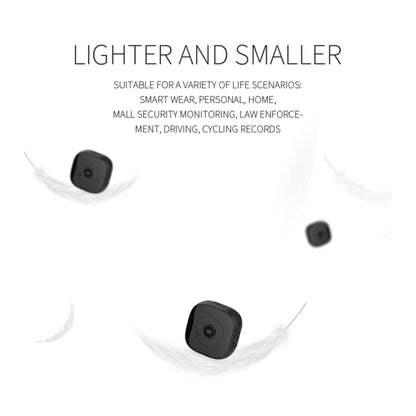 H9 Mini HD 1280 x 720P 120 Degree Wide Angle Wearable Smart Wireless WiFi Surveillance Camera, H9 Black