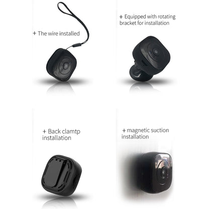 H9 Mini HD 1280 x 720P 120 Degree Wide Angle Wearable Smart Wireless WiFi Surveillance Camera, H9 Black