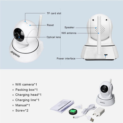 Anpwoo-YT002W 100W 3.6mm Lens Wide Angle 720P Smart WIFI Monitor Camera , Support Night Vision & TF Card Expansion Storage, YT002W