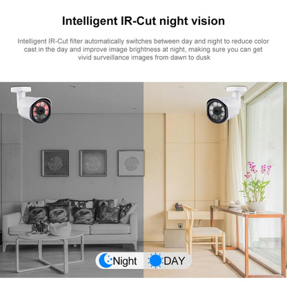 A8B3 / Kit 8CH 1080N Surveillance DVR System and 720P 1.0MP HD Weatherproof Bullet Camera, Support Infrared Night Vision & P2P & Phone Remote Monitor, A8B3 / Kit 8CH Black, A8B3 / Kit 8CH White