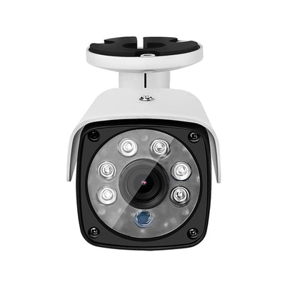 633H2 / A 1080P 3.6mm Lens CCTV DVR Surveillance System IP66 Weatherproof Indoor Security Bullet Camera with 6 LED Array, Support Night Vision, 633H2 / A White