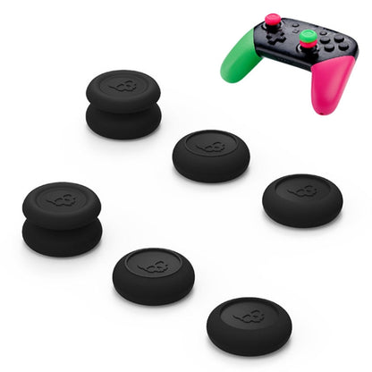 Left + Right Gamepad Rocker Cap Button Cover for NS Pro / PS4, For NS Pro / PS4(Green+Red), For NS Pro / PS4(Black)