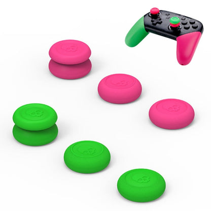 Left + Right Gamepad Rocker Cap Button Cover for NS Pro / PS4, For NS Pro / PS4(Green+Red), For NS Pro / PS4(Black)