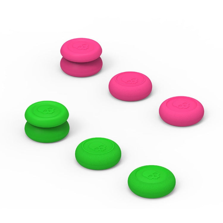 Left + Right Gamepad Rocker Cap Button Cover for NS Pro / PS4, For NS Pro / PS4(Green+Red), For NS Pro / PS4(Black)