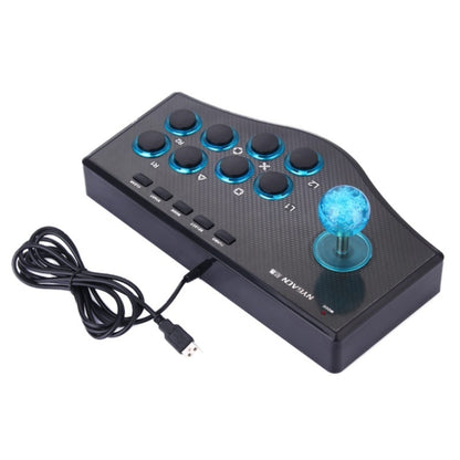 USB Gladiator Street Machine Game Handle Rocker Controller for PC / PS3 / TV Box, USB Handle Rocker