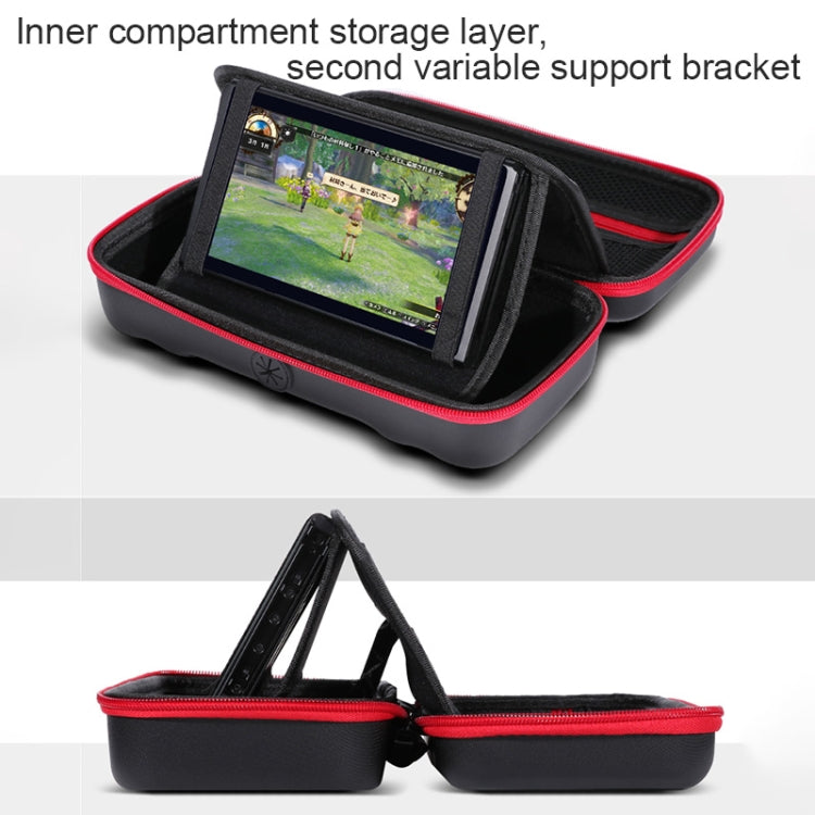 Portable EVA Storage Bag Protective Case Handbag with Holder Function for Nintendo Switch Console, Size: 26x12.5x7cm, EVA Storage Bag