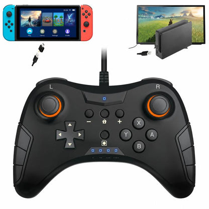 TNS-901 2 In 1 Wired Game Handle Controller for Nintendo Switch Pro, TNS-901 For Nintendo Switch Pro