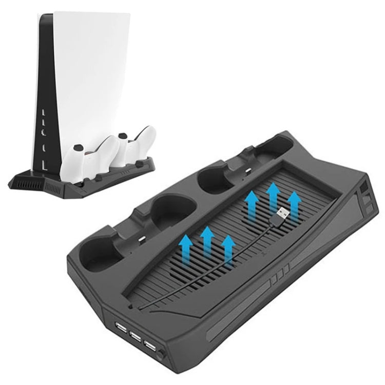 KJH P5-010 Vertical Charging Stand With Cooling Fan For PS5 De / UHD, KJH P5-010