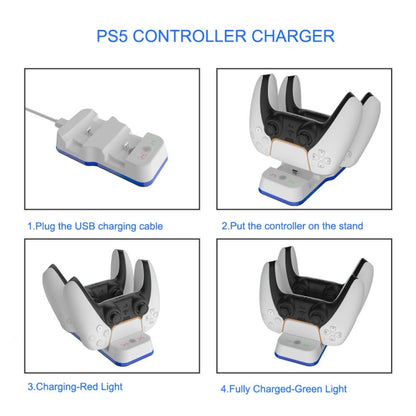 JYS P5116 Wireless Handle Dual Charging Station with Indicator Light For PS5, JYS P5116
