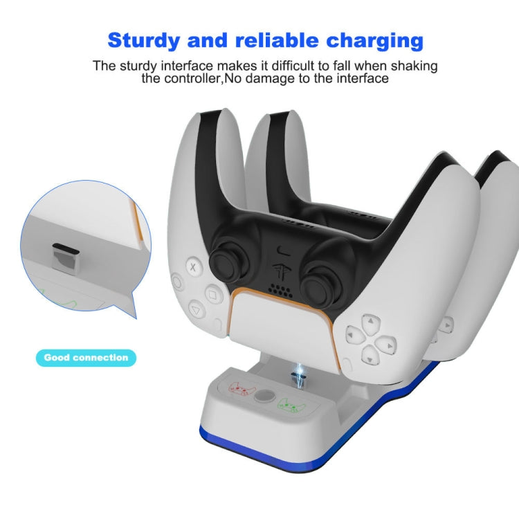 JYS P5116 Wireless Handle Dual Charging Station with Indicator Light For PS5, JYS P5116