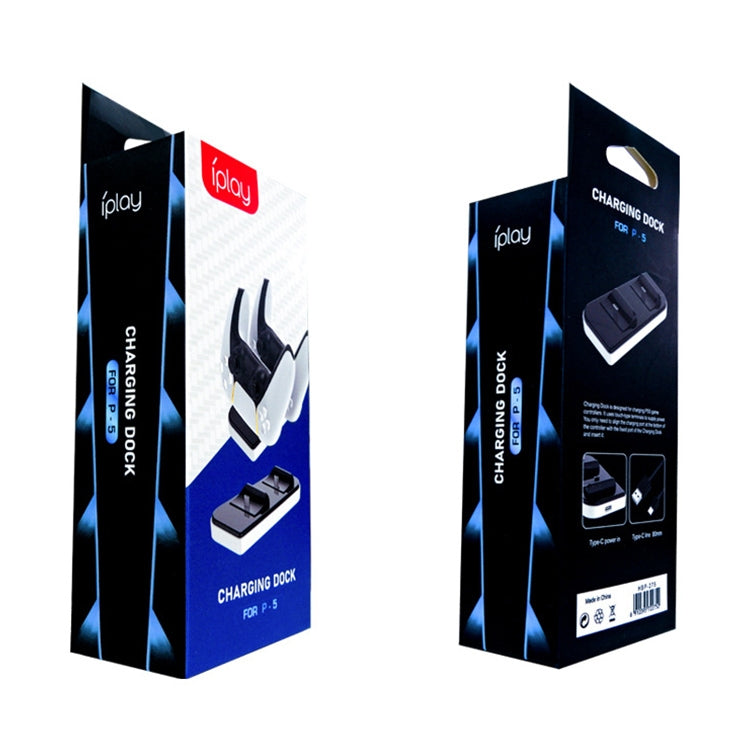iPlay  HBP-275 Dual Charging Stand Handle Charger Charging Dock Base Station for PS5, HBP-275