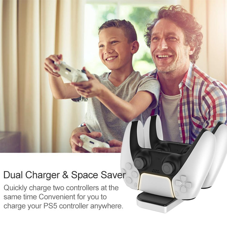 iPlay  HBP-275 Dual Charging Stand Handle Charger Charging Dock Base Station for PS5, HBP-275