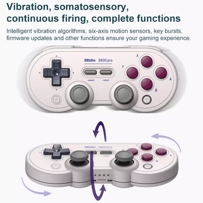 8BitDo SN30 Pro Bluetooth Gamepad Hall Version for Switch / Steam / PC / Android, SN30 Pro(White)