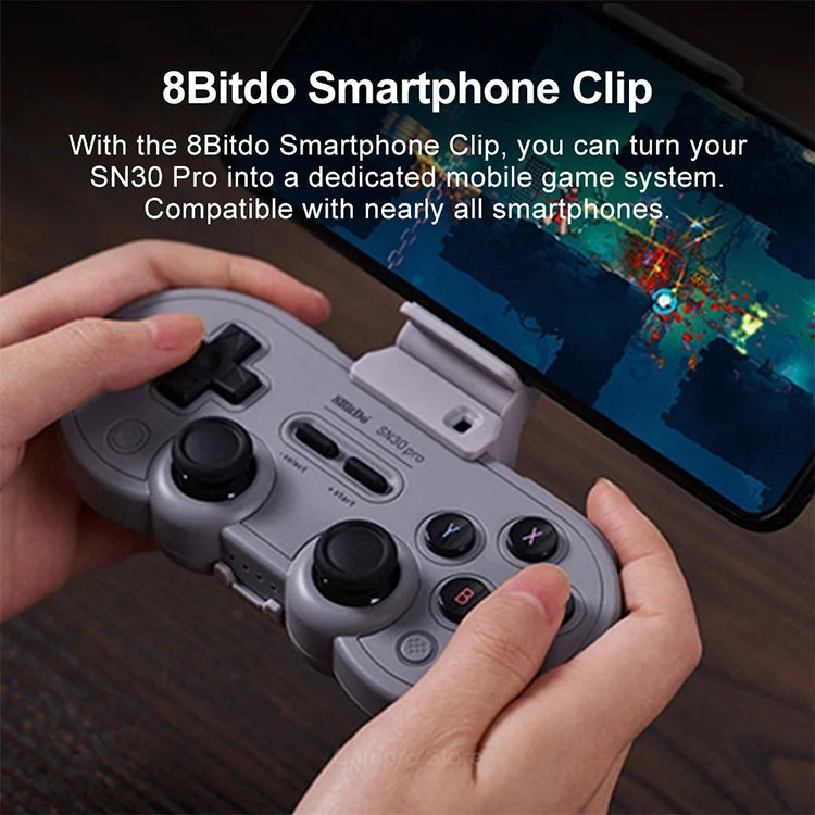 八位堂 SN30 Pro 蓝牙游戏手柄霍尔版 适用于Switch / Steam / PC / 安卓（灰色）, SN30 Pro(Grey)