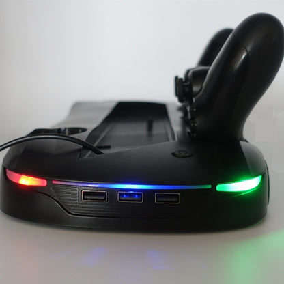 Multi-function Host Machine Dissipate Heat Charging Base Holder for PS4 Pro / Slim, For PS4 Pro / Slim