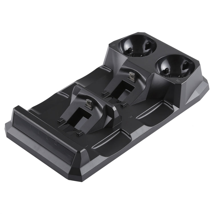 4 in 1 Charger USB Charging Dock Station Stand with LED Indicator for Playstation PS4 Controller & PS Move Controller, For PS4 & PS Move