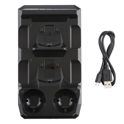 4 in 1 Charger USB Charging Dock Station Stand with LED Indicator for Playstation PS4 Controller & PS Move Controller, For PS4 & PS Move