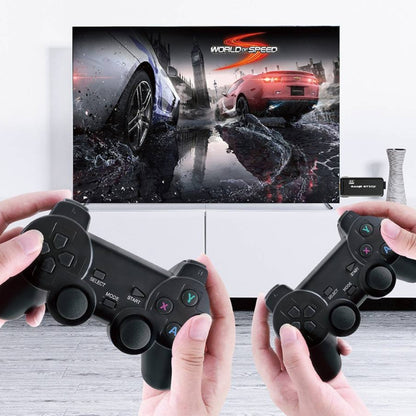 PS3000 64GB 4K Retro Game Stick with 2 Wireless Gamepads 10000+ Games Pre-installed, 64GB