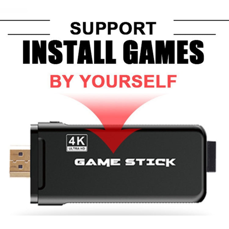 PS3000 64GB 4K Retro Game Stick with 2 Wireless Gamepads 10000+ Games Pre-installed, 64GB