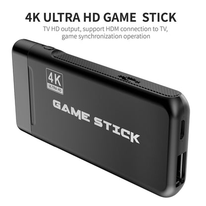 PS3000 64GB 4K Retro Game Stick with 2 Wireless Gamepads 10000+ Games Pre-installed, 64GB