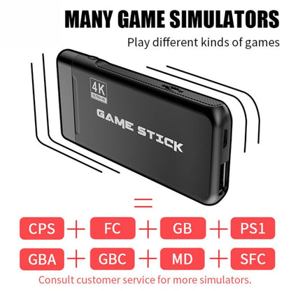 PS3000 32GB 4K Retro Game Stick with 2 Wireless Gamepads 3000+ Games Pre-installed, 32GB