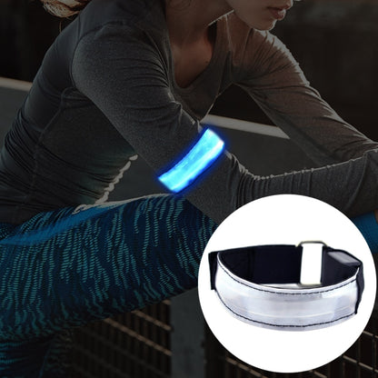 LED Flash Safety Reflective Nylon Light Battery Sports Wrist Belt, Battery Red, Battery Yellow, Battery Green, Battery Blue