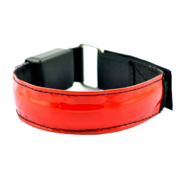 LED Flash Safety Reflective Nylon Light Battery Sports Wrist Belt, Battery Red, Battery Yellow, Battery Green, Battery Blue