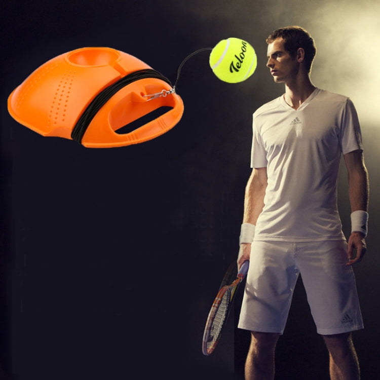 Tennis Trainer Set Rebound Baseboard Self-study Practice Training Tool Equipment Sport Exercise with Ball for Beginner, Random Color Delivery, Tennis Trainer