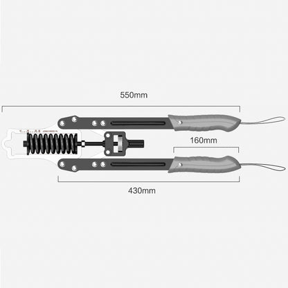 Adjustable Multifunctional Arm Force Device Anti-skid and Anti-off Chest Expander, Power Adjustment Range: 0-60kg, Power Adjustment Range: 0-60kg