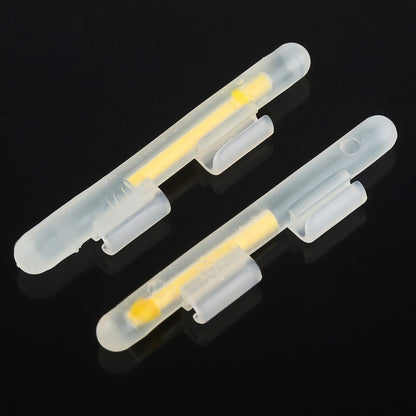 5 Packs OCEAN SUN Clip-On Luminous Float Night Fishing Light Stick, M, Fits Rod Tip 2.0-2.6mm, Clip-On, M