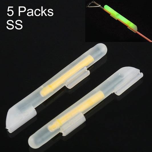 5 Packs OCEAN SUN Clip-On Luminous Float Night Fishing Light Stick, SS, Fits Rod Tip 0.6-1.4mm, Clip-On, SS