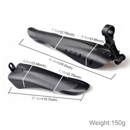 Mountain Road Fits Cycling Creative Mud Guard Dovetail Style Fenders Set for Bike Front And Rear(Black), Dovetail Style Fenders