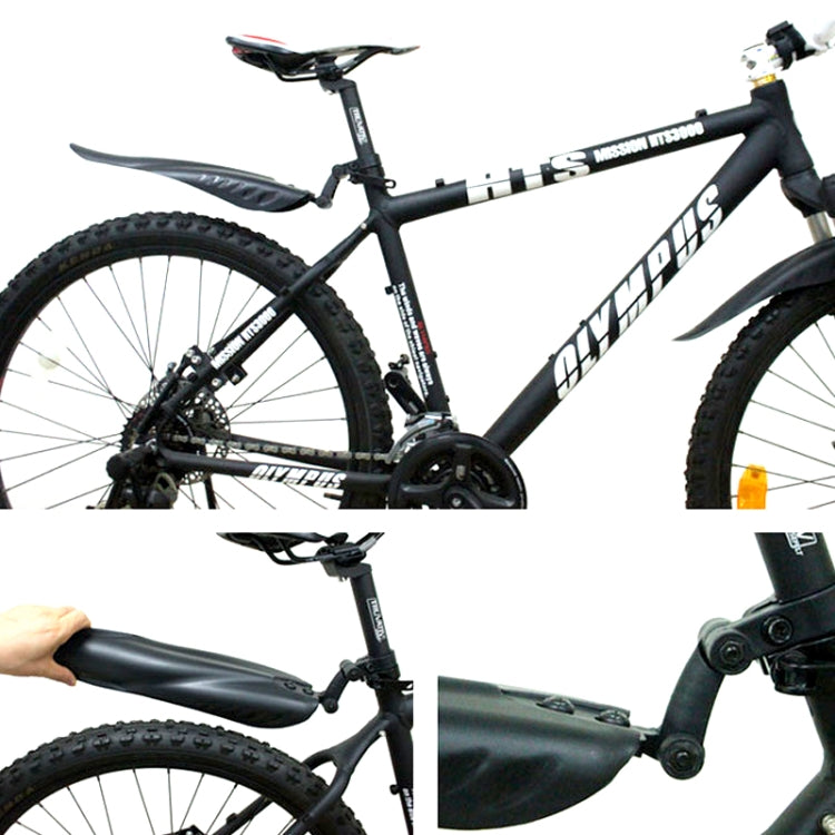 Mountain Road Fits Cycling Creative Mud Guard Dovetail Style Fenders Set for Bike Front And Rear(Black), Dovetail Style Fenders