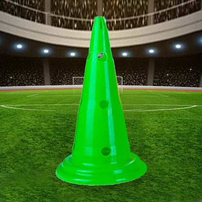 Multi-function Training Perforated Roadblock Round Bottom Sign Barrel, 50 x 30cm Yellow, 50 x 30cm Orange, 50 x 30cm Green, 50 x 30cm Blue, 50 x 30cm Red