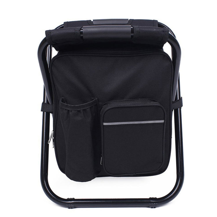 Outdoor Portable Folding Camping Chair Light Fishing Beach Chair Stainless Steel Pipe Folding Chair with Ice Bag, Stainless Steel Folding Chair(Black), Stainless Steel Folding Chair(Green), Stainless Steel Folding Chair(Blue)...