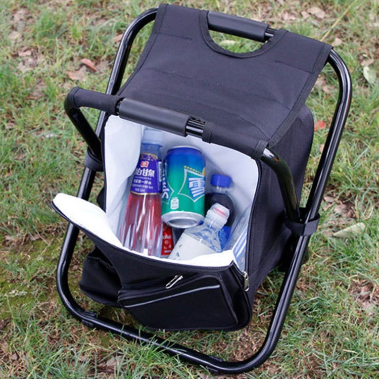 Outdoor Portable Folding Camping Chair Light Fishing Beach Chair Stainless Steel Pipe Folding Chair with Ice Bag, Stainless Steel Folding Chair(Black), Stainless Steel Folding Chair(Green), Stainless Steel Folding Chair(Blue)...