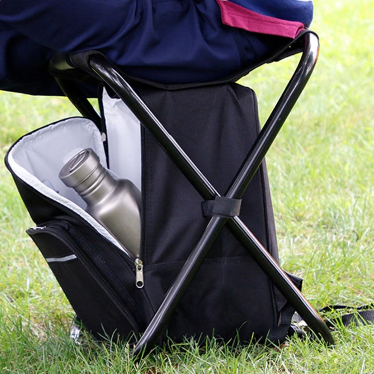 Outdoor Portable Folding Camping Chair Light Fishing Beach Chair Stainless Steel Pipe Folding Chair with Ice Bag, Stainless Steel Folding Chair(Black), Stainless Steel Folding Chair(Green), Stainless Steel Folding Chair(Blue)...