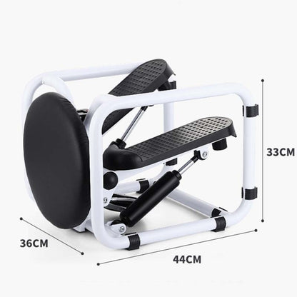 Stool Stepper Household Mini Hydraulic Silent Mountaineering Pedal Machine Multifunctional Fitness Stepper with Handle, with Handle
