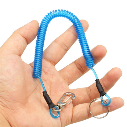 Outdoor Multi-functional Anti-lost Keychain TPU Spring Lanyard, Length: 32cm, Anti-lost Keychain (Grey), Anti-lost Keychain (Green)