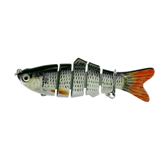 HENGJIA JM020 10cm 18g Multi-section Plastic Hard Baits Artificial Fishing Lures with Treble Hook, Random Color Delivery, JM020 10cm