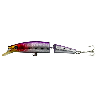 HENGJIA JM007-X 14cm 20.2g 2-section Plastic Hard Baits Artificial Fishing Lures with Treble Hook, Random Color Delivery, JM007-X 14cm