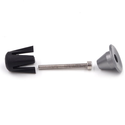 2 PCS Bicycle Bike Aluminum Handlebar End Plugs, 17mm Grey