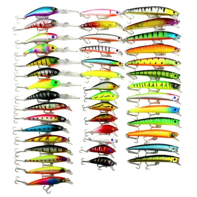 HENGJIA 43 PCS Fly Fishing Lure Set 6 Models Fishing Tackle Plastic Hard Bait Lure Wobbler Carp, 43 PCS